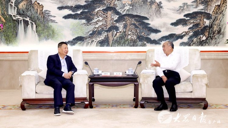 山东省委书记林武会见星空网官方站入口-星空online(中国)董事长陈景河